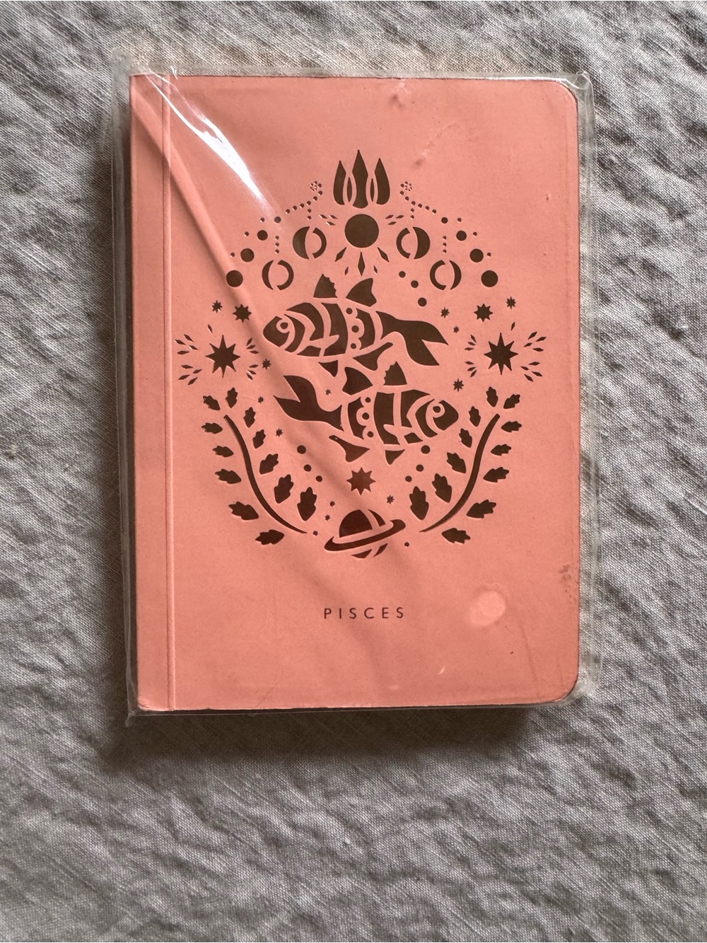 Pisces Fish Notebook Journal - Pink